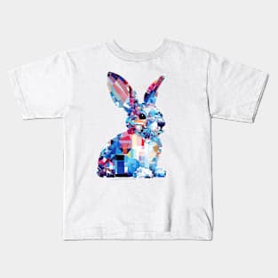 Rabbit Bunny Animal Freedom World Wildlife Wonder Abstract Kids T-Shirt